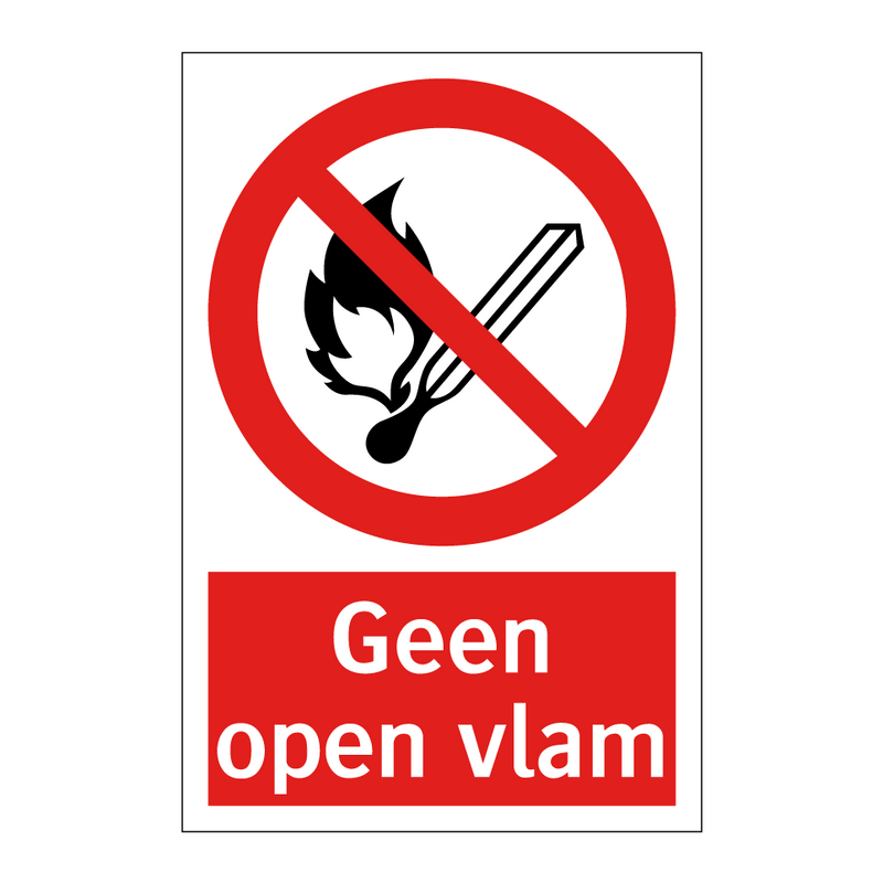 Geen open vlam