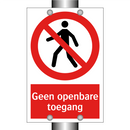 Geen openbare toegang