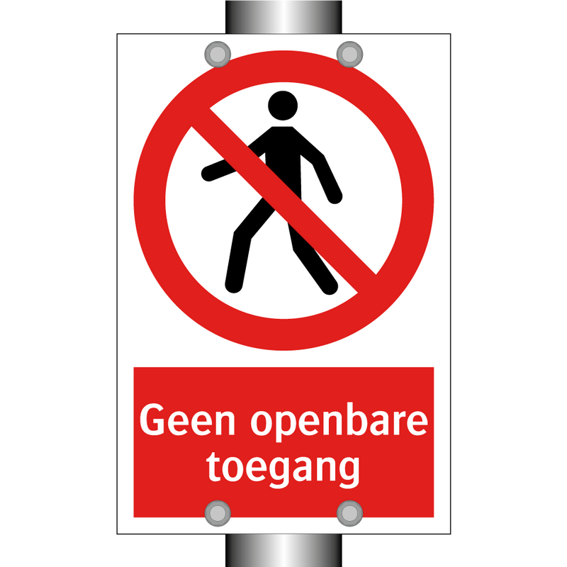 Geen openbare toegang