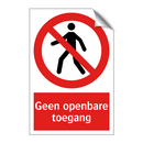 Geen openbare toegang