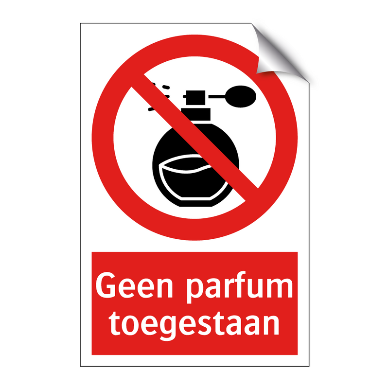 Geen parfum toegestaan