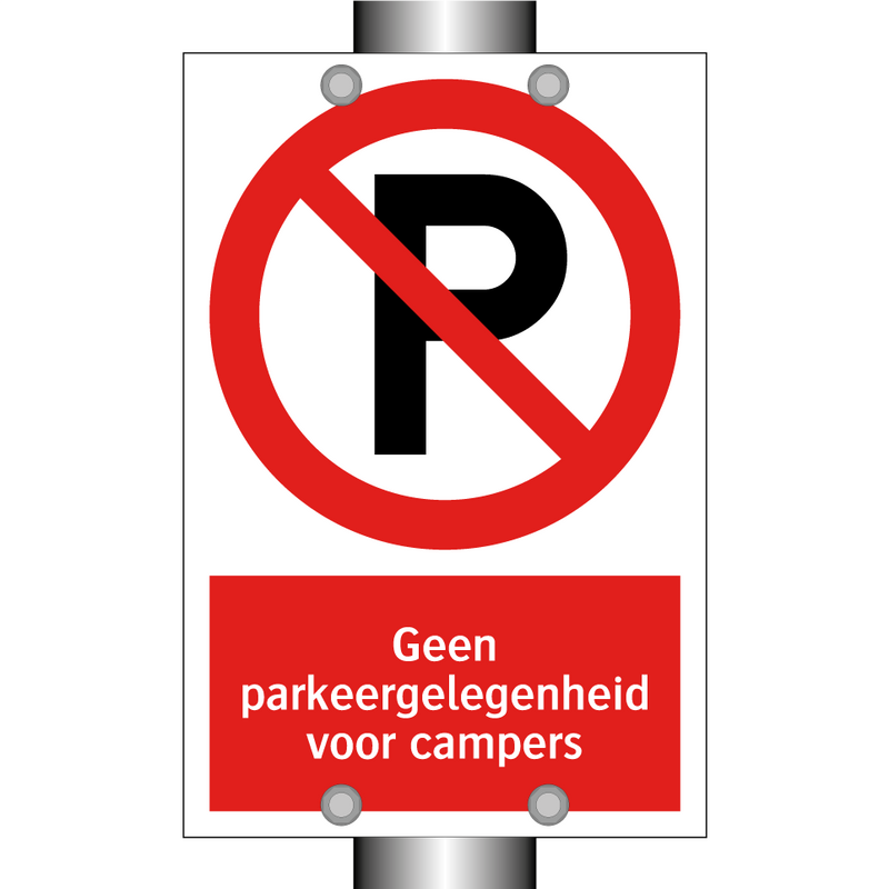Geen parkeergelegenheid voor campers