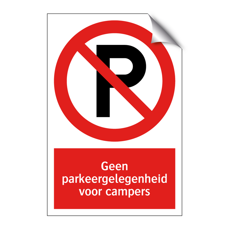 Geen parkeergelegenheid voor campers