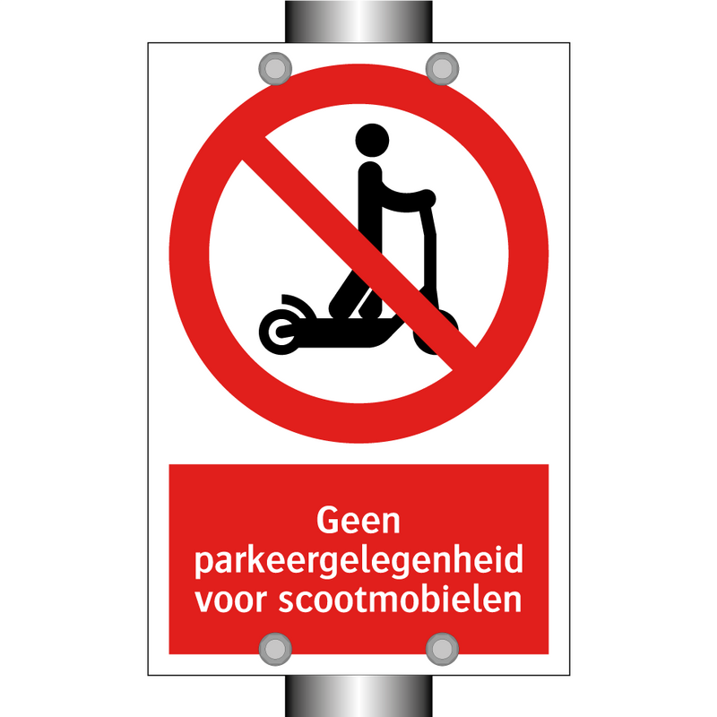 Geen parkeergelegenheid voor scootmobielen