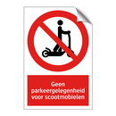 Geen parkeergelegenheid voor scootmobielen