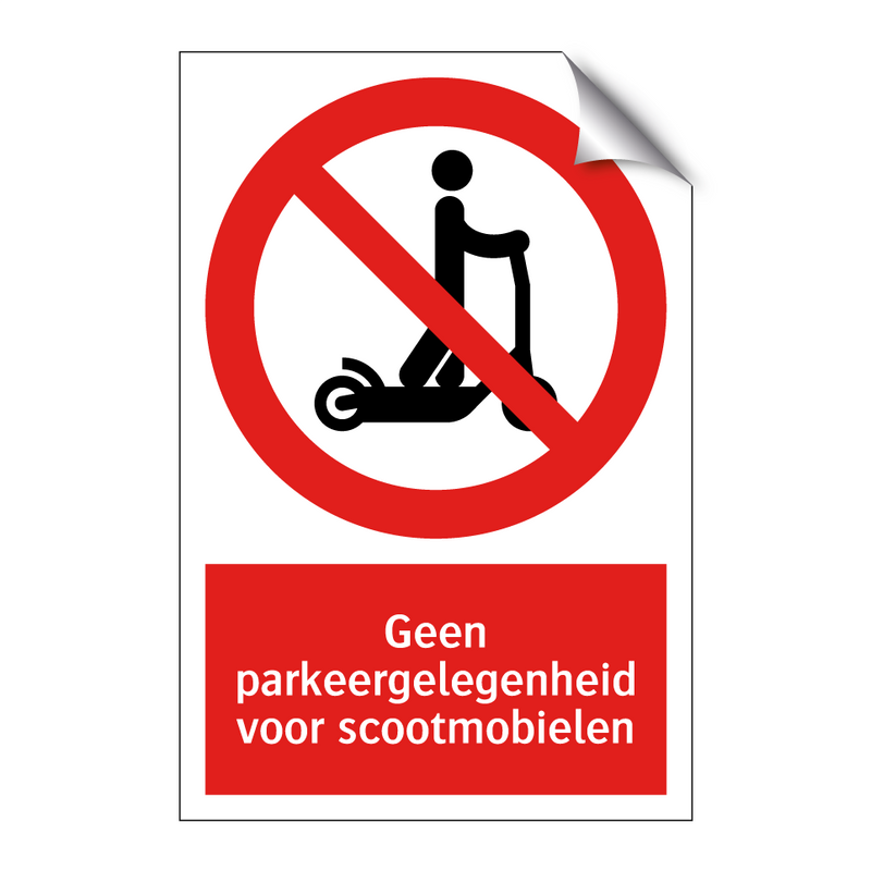 Geen parkeergelegenheid voor scootmobielen