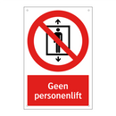 Geen personenlift