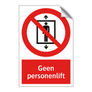 Geen personenlift