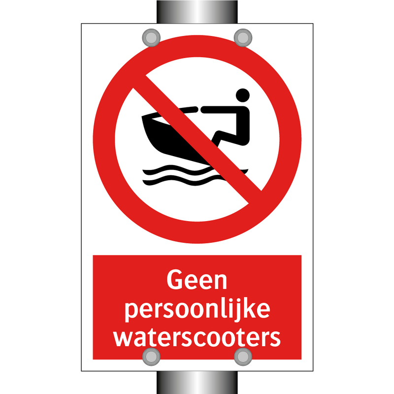 Geen persoonlijke waterscooters