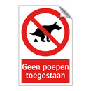 Geen poepen toegestaan