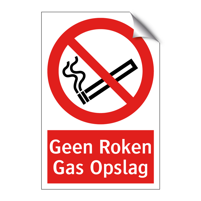 Geen Roken Gas Opslag