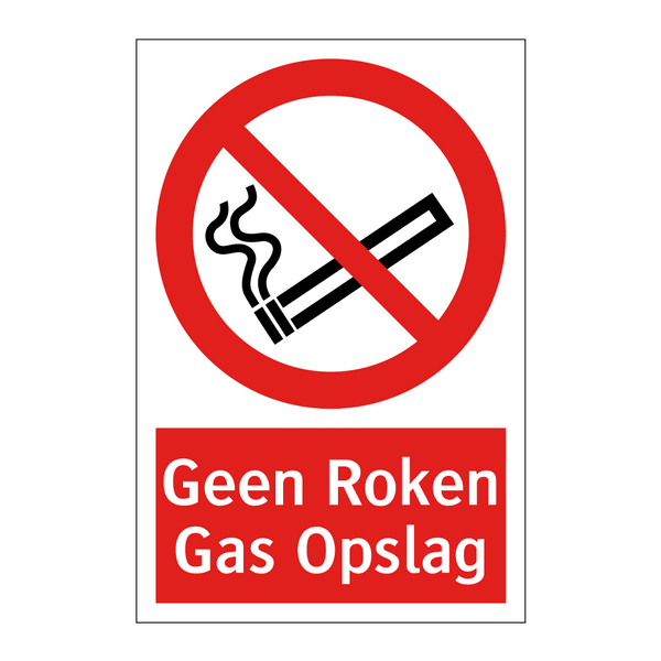 Geen Roken Gas Opslag
