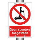 Geen scooters toegestaan