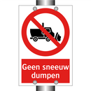 Geen sneeuw dumpen