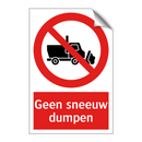 Geen sneeuw dumpen