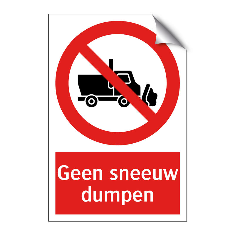 Geen sneeuw dumpen