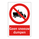 Geen sneeuw dumpen