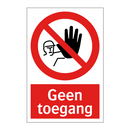 Geen toegang