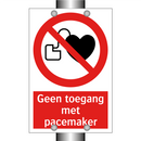 Geen toegang met pacemaker
