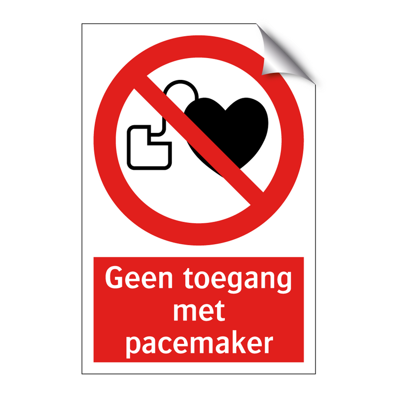 Geen toegang met pacemaker