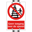 Geen toegang over de sporen
