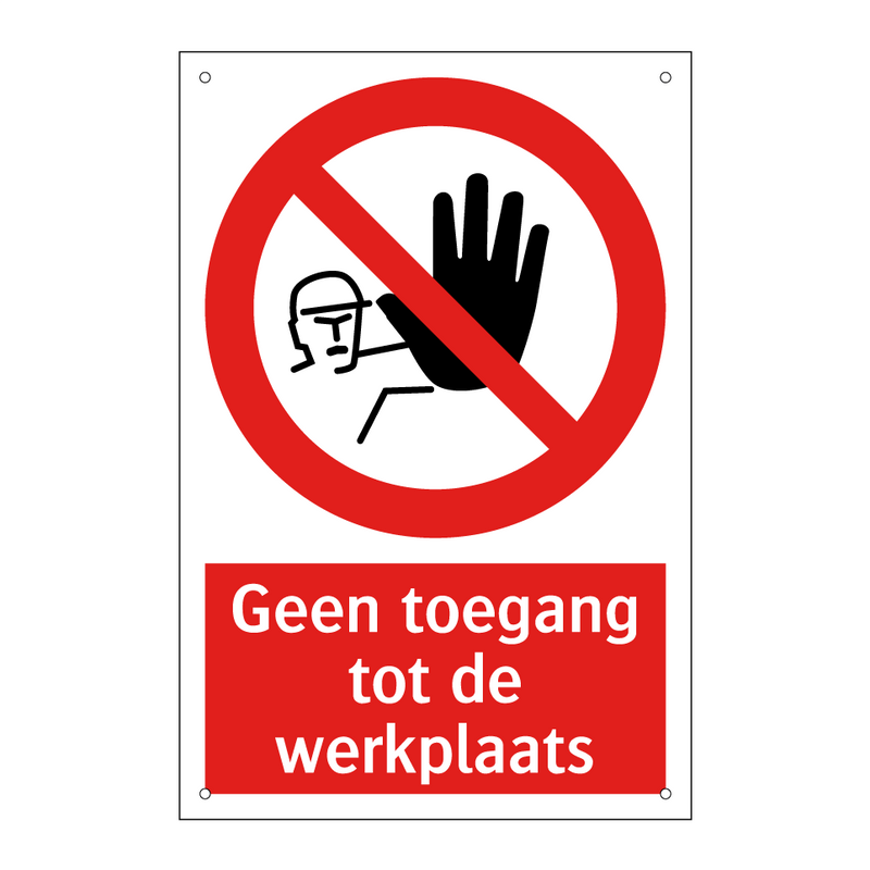 Geen toegang tot de werkplaats