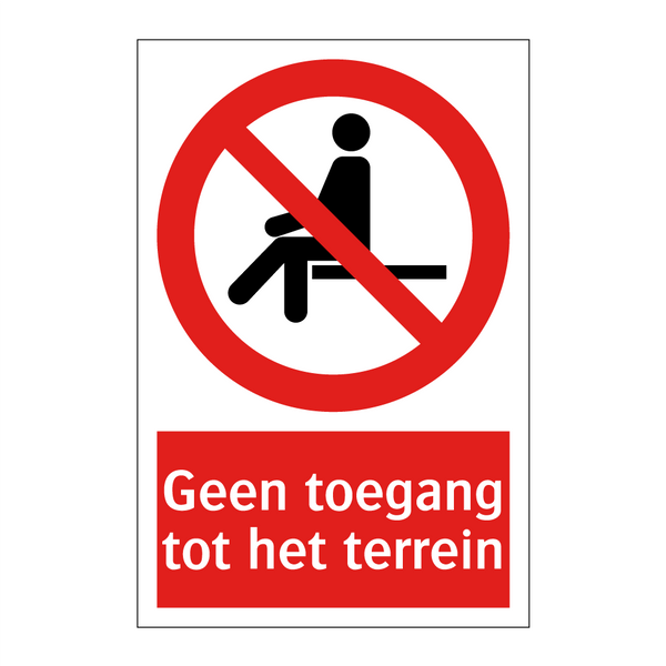 Geen toegang tot het terrein
