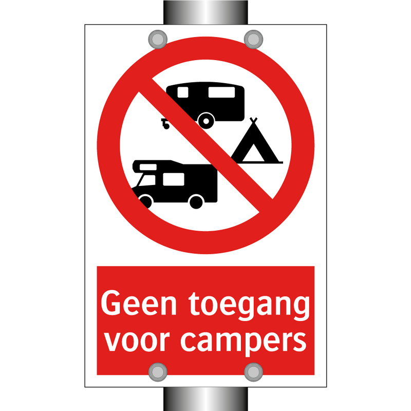 Geen toegang voor campers