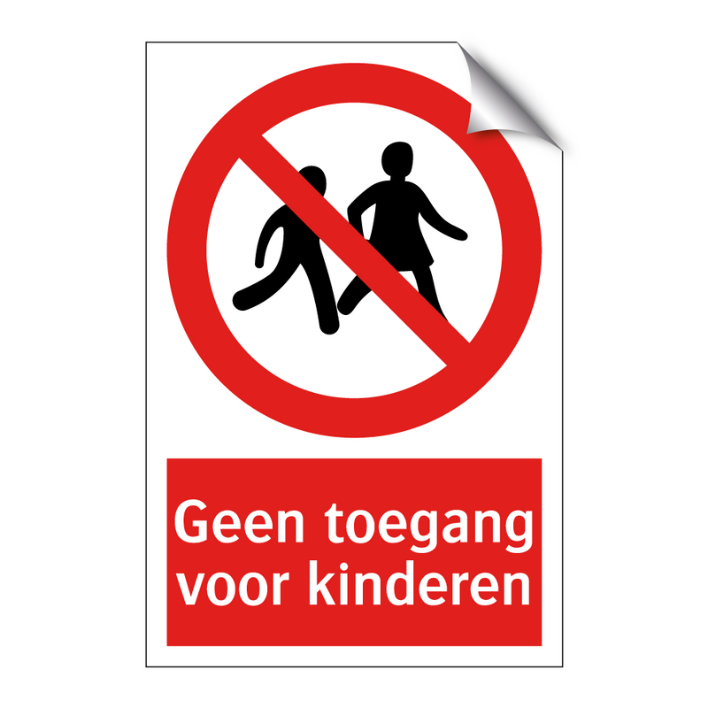 Geen toegang voor kinderen