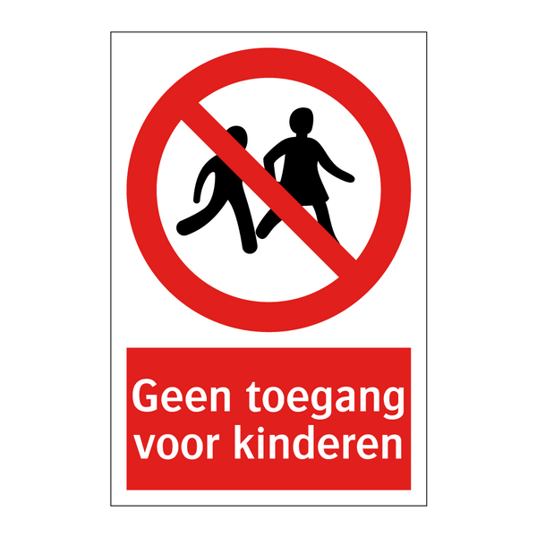 Geen toegang voor kinderen