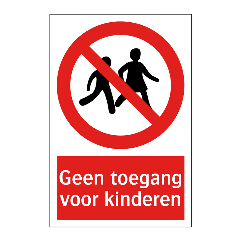 Geen toegang voor kinderen