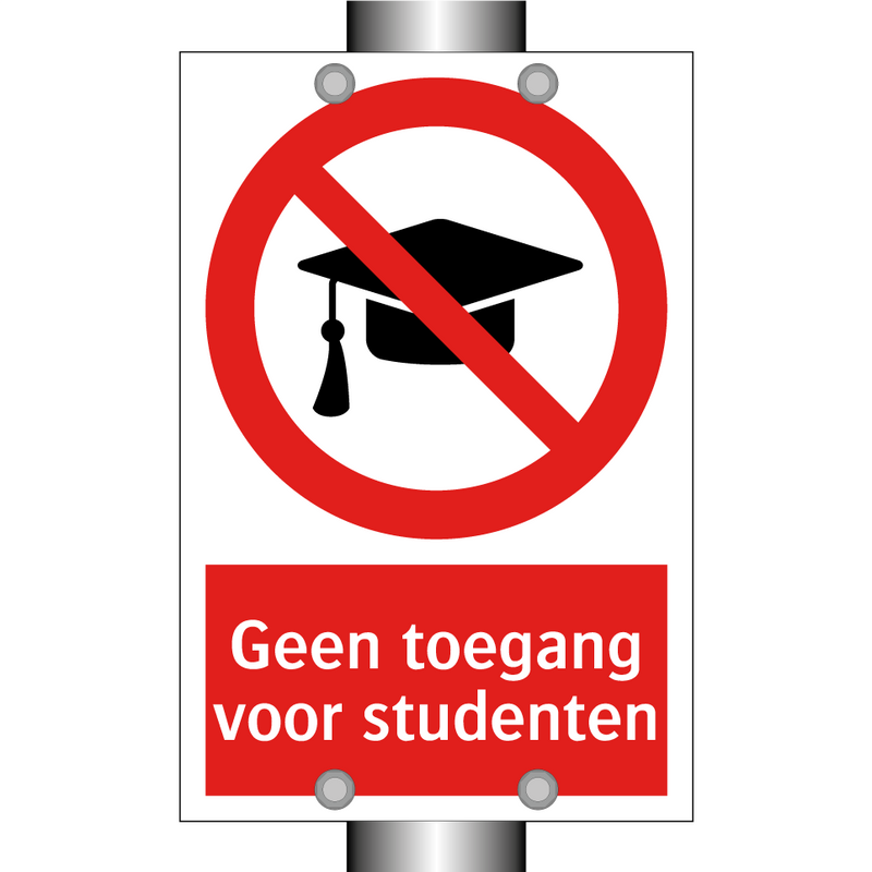 Geen toegang voor studenten