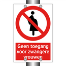 Geen toegang voor zwangere vrouwen