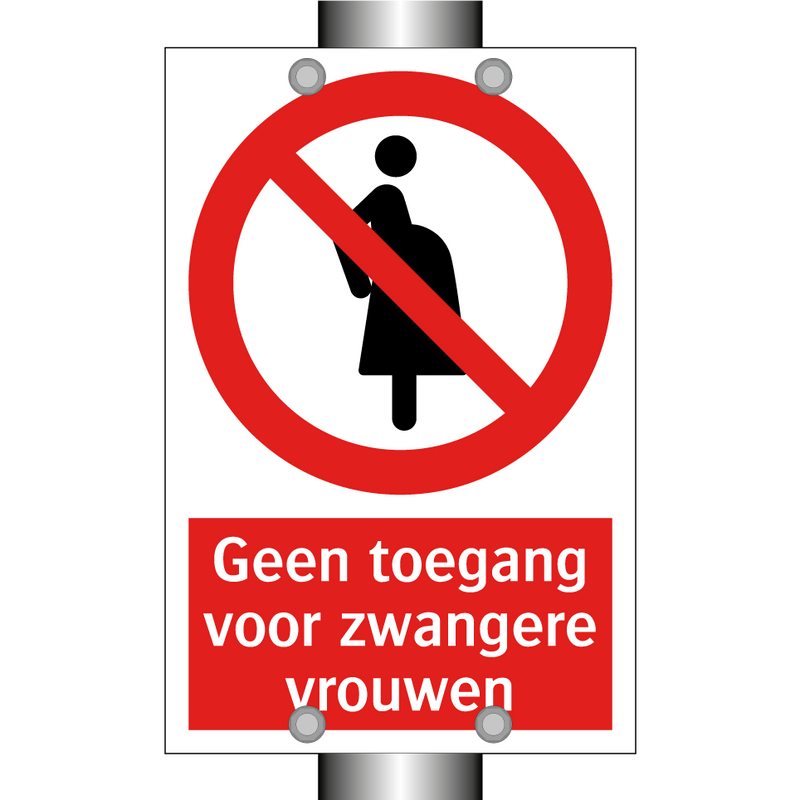 Geen toegang voor zwangere vrouwen