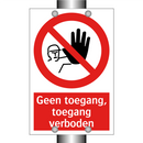 Geen toegang, toegang verboden