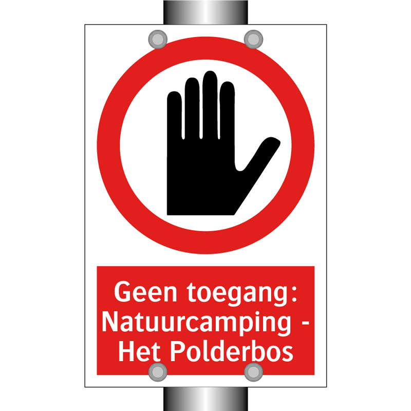 Geen toegang: Natuurcamping - Het Polderbos