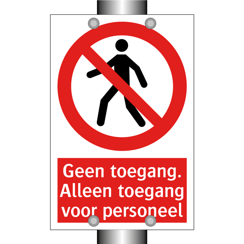 Geen toegang. Alleen toegang voor personeel