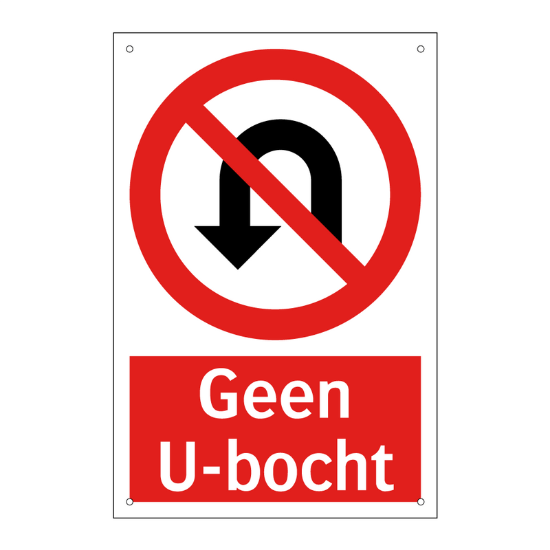Geen U-bocht