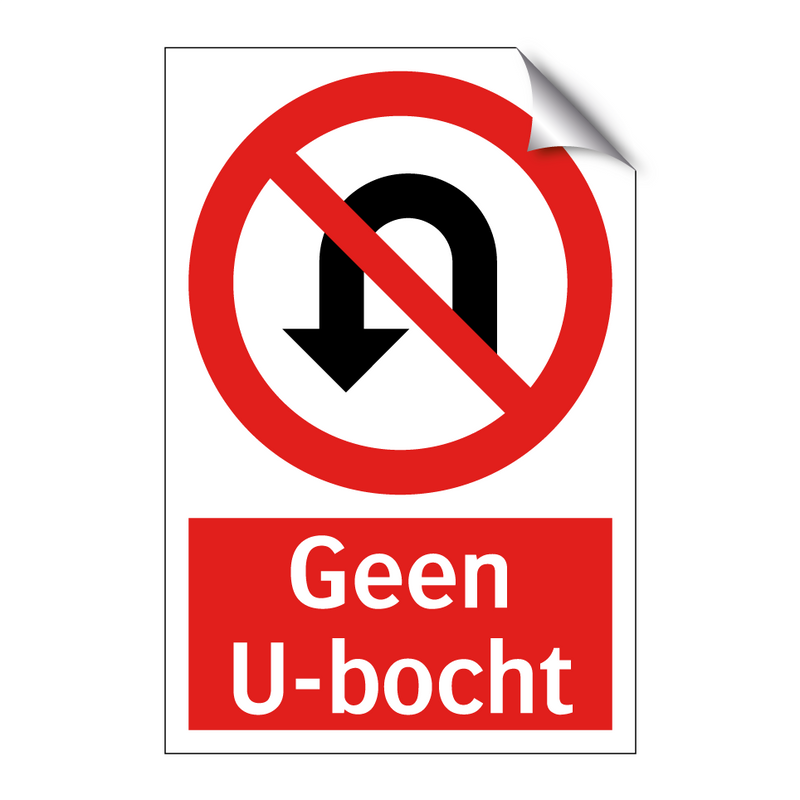 Geen U-bocht