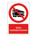 Geen voetbalschoenen