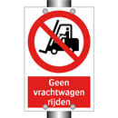 Geen vrachtwagen rijden