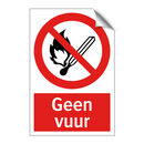 Geen vuur