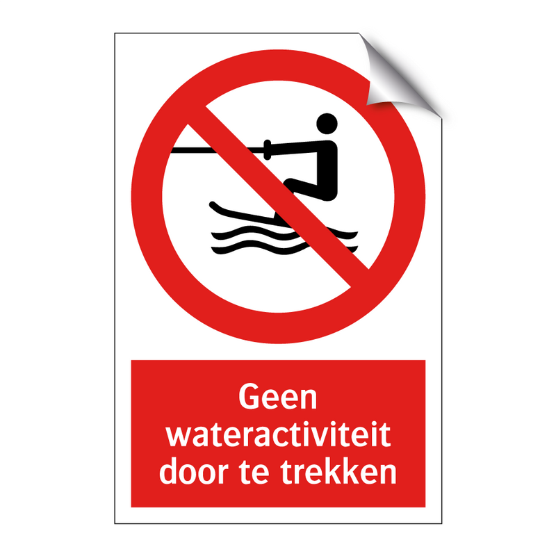 Geen wateractiviteit door te trekken