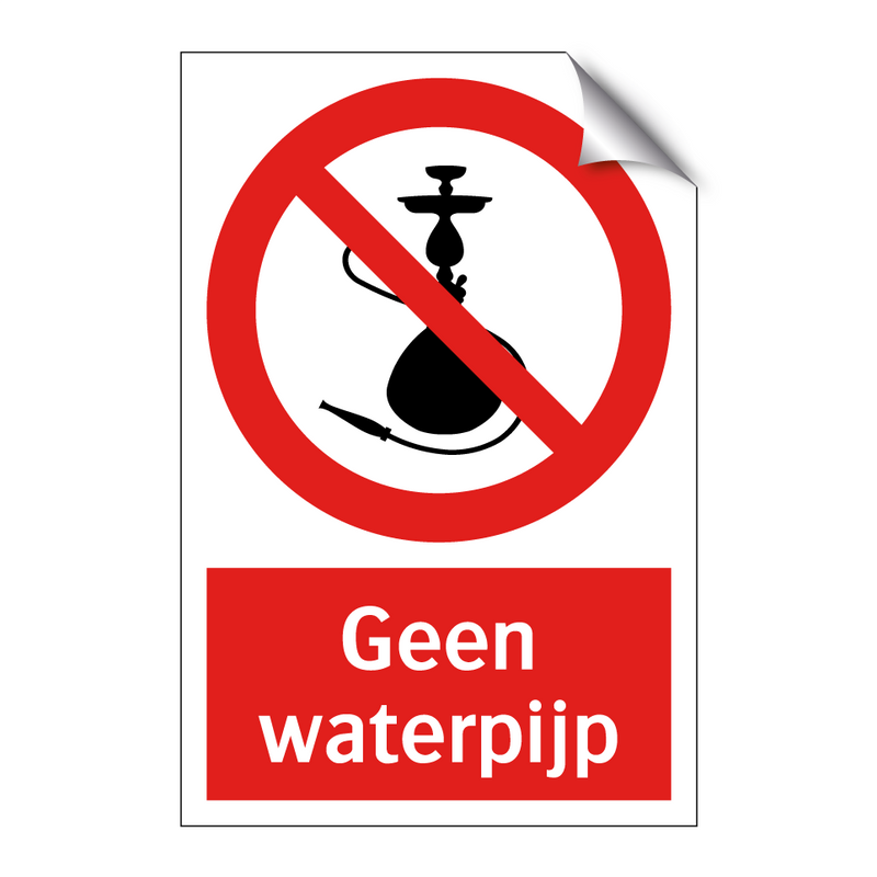 Geen waterpijp