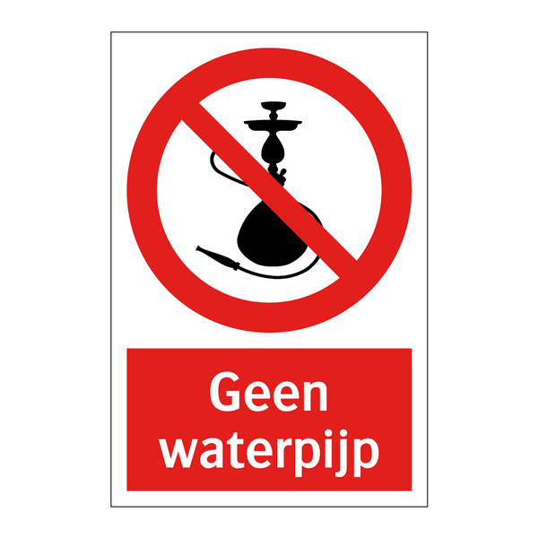 Geen waterpijp