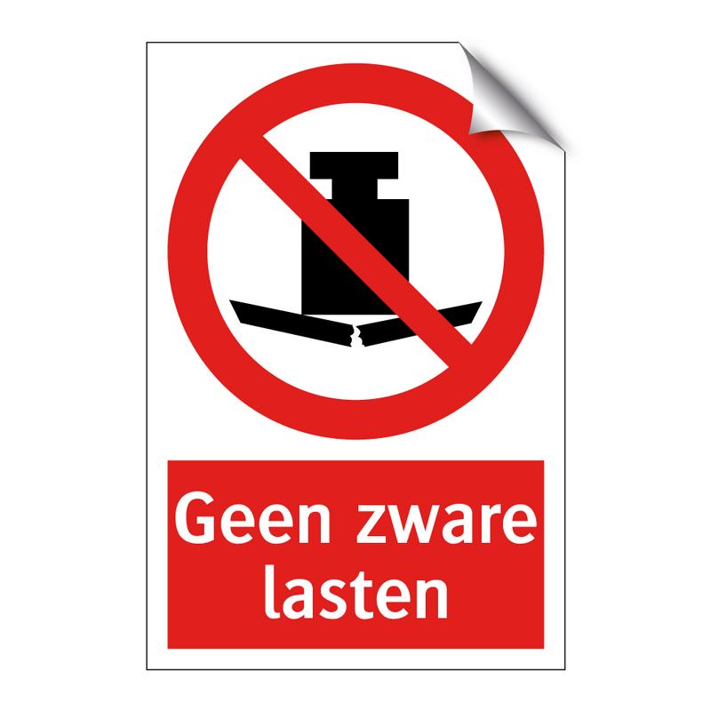 Geen zware lasten