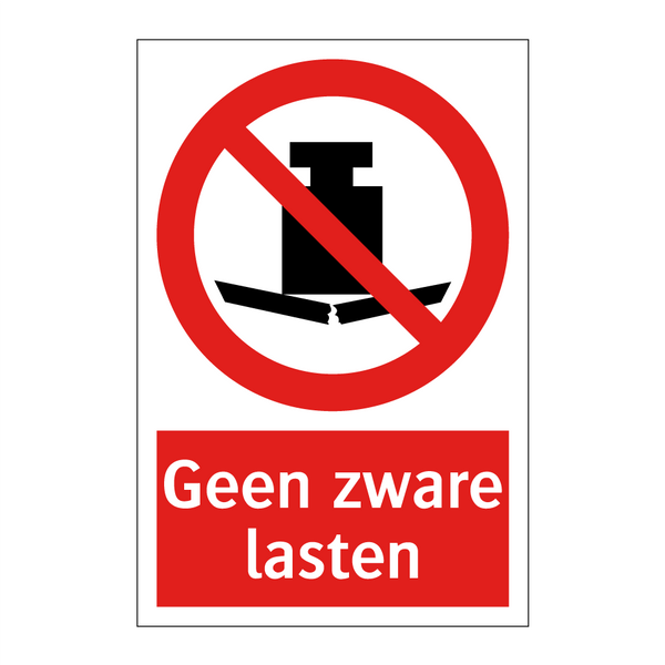 Geen zware lasten