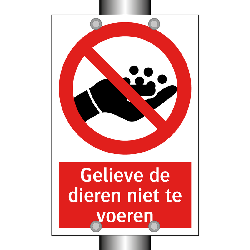Gelieve de dieren niet te voeren