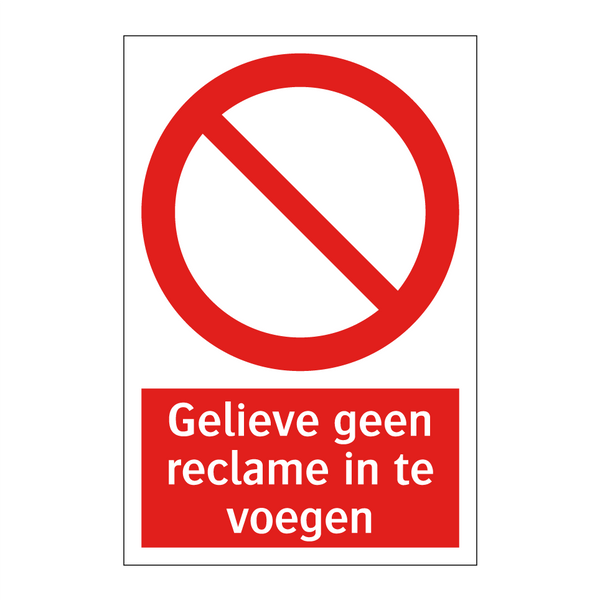 Gelieve geen reclame in te voegen
