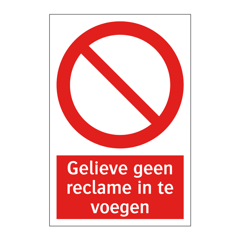 Gelieve geen reclame in te voegen